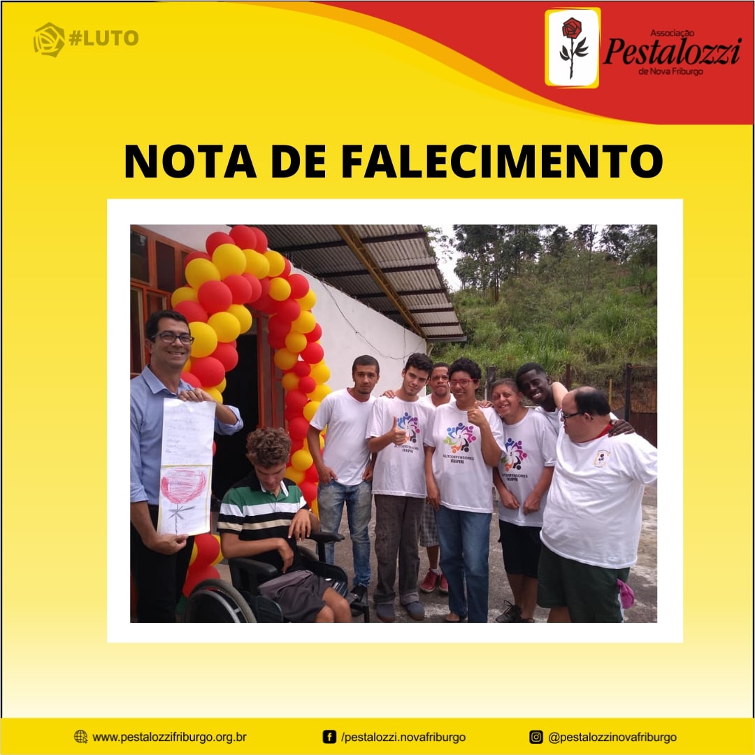 Atendidos da Pestalozzi Nova Friburgo juntos a Marco Castilho.